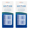 SurgiPack Safe-T-Dose AM/PM 1 Day Push Button Pill Organiser Pack of 2