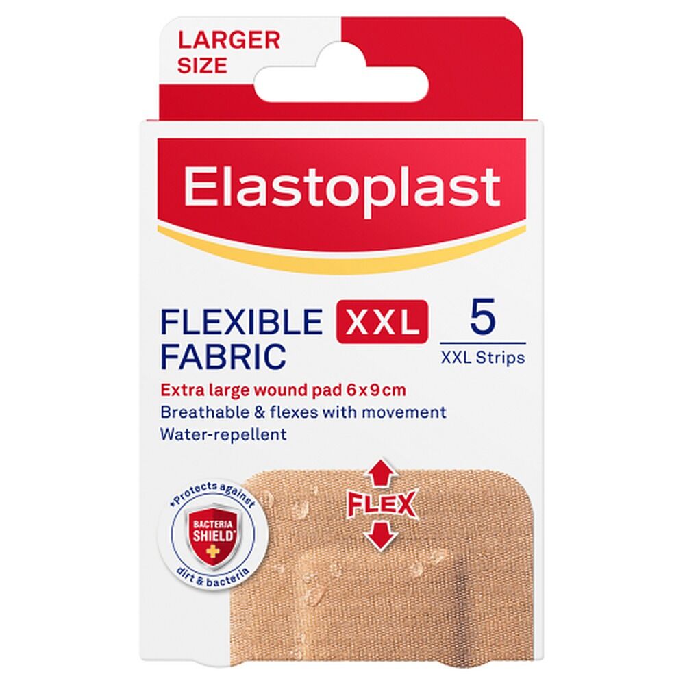 Elastoplast Flexible Fabric XXL Dressing 5 Pack