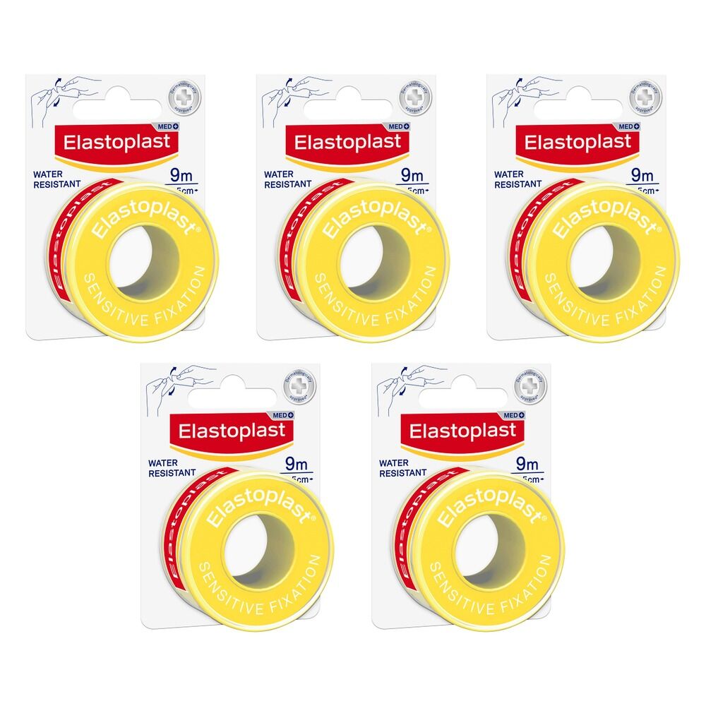Elastoplast Sensitive Fixation Tape 2.5cm x 9m Pack of 5
