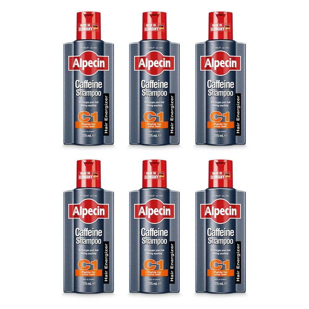 Alpecin Caffeine Shampoo 375mL Pack of 6