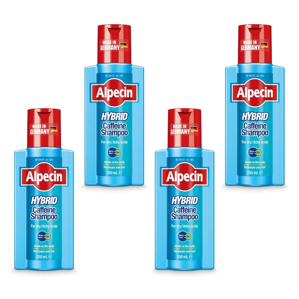 Alpecin Hybrid Shampoo 250mL Pack of 4