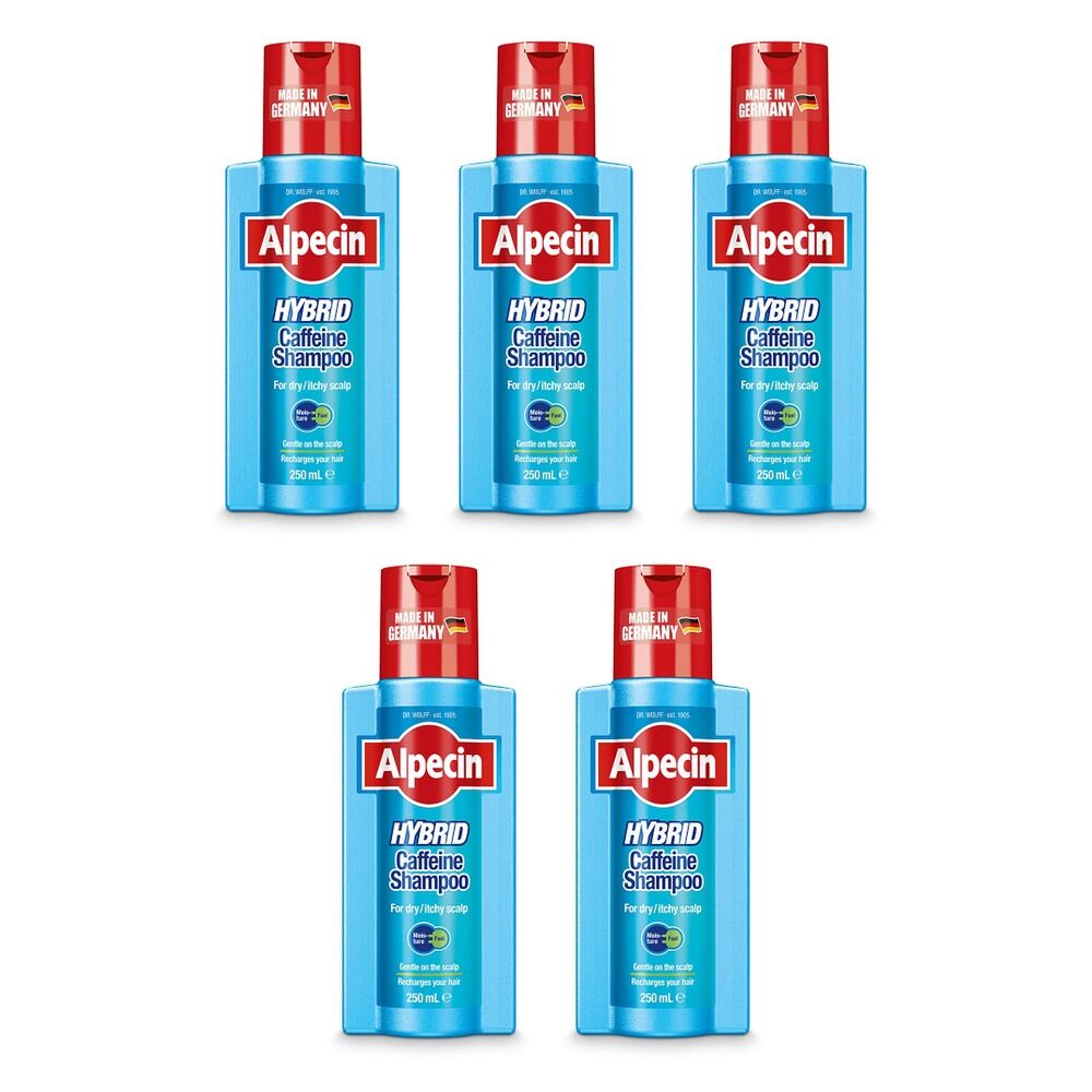 Alpecin Hybrid Shampoo 250mL Pack of 5