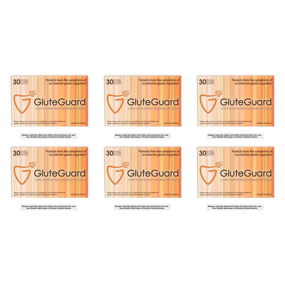 GluteGuard Gluten Protection 30 Tablets Pack of 6