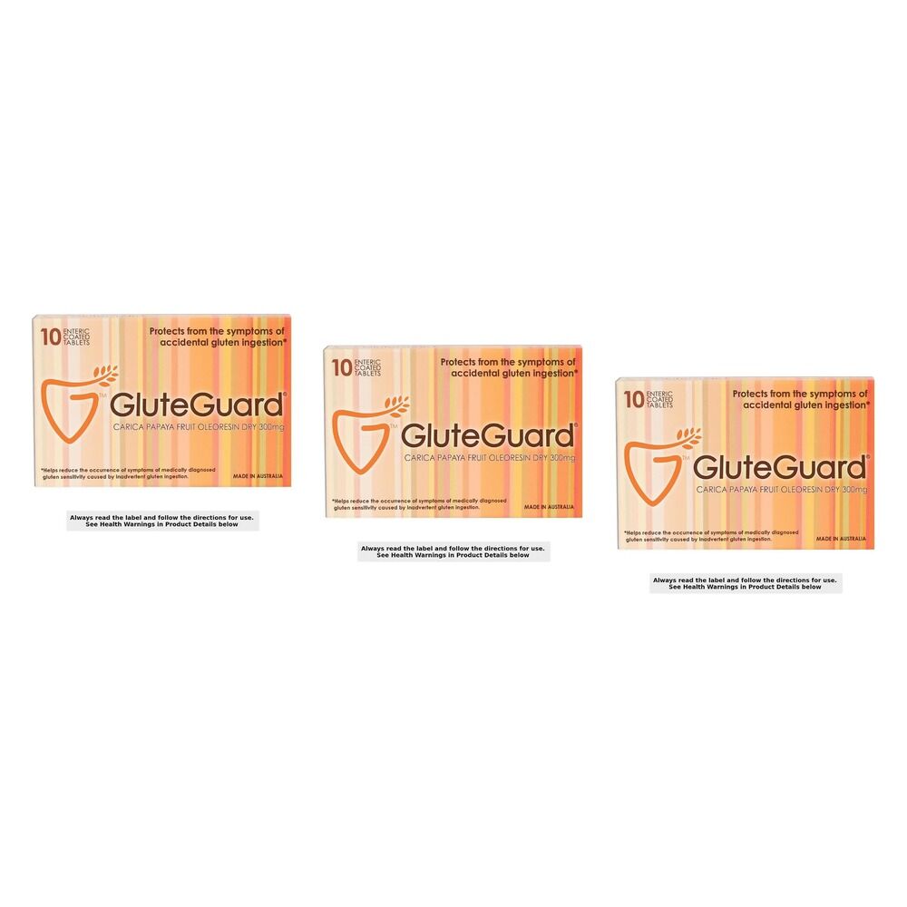 GluteGuard Gluten Protection 10 Tablets Pack of 3