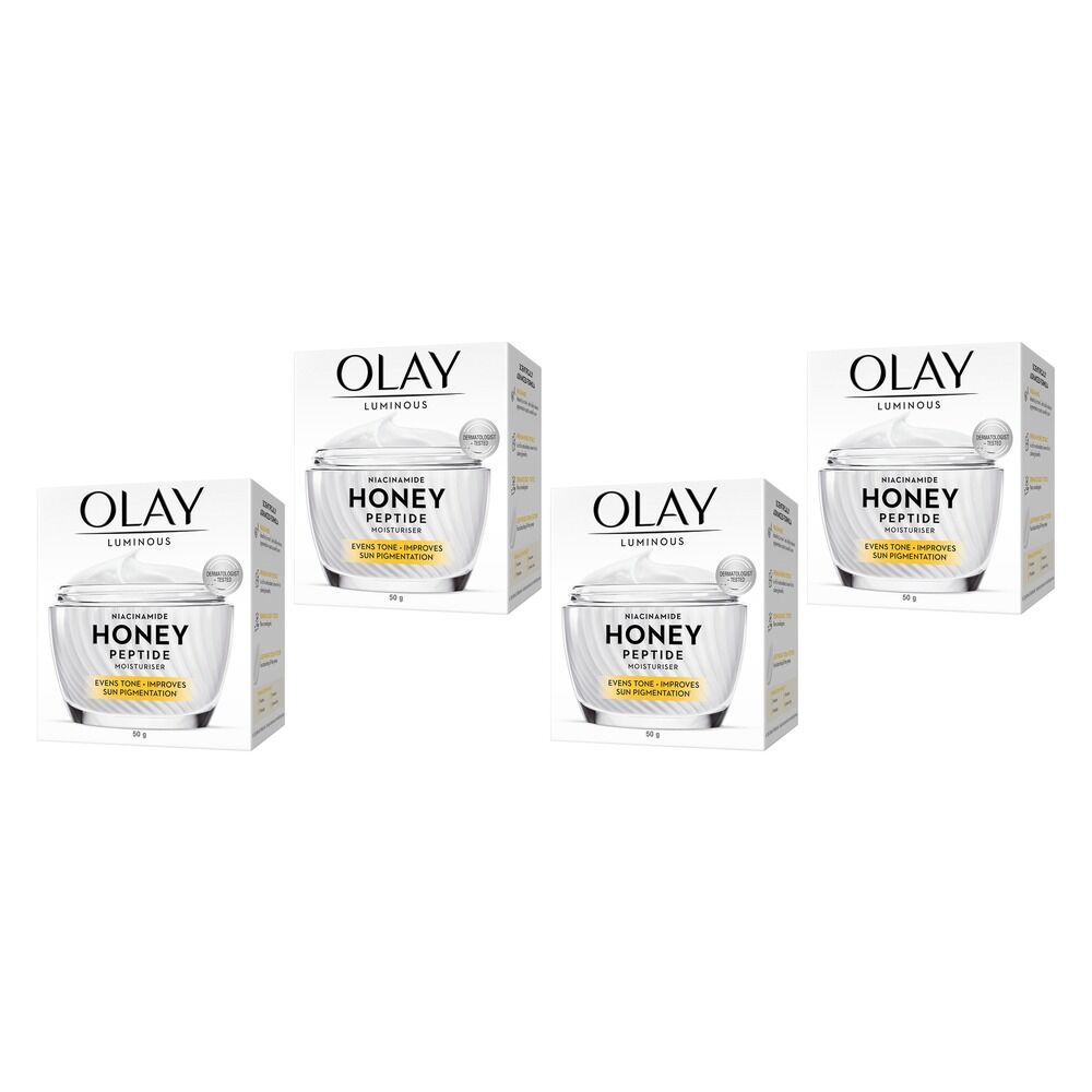 Olay Luminous Niacinamide Honey Peptide Cream 50g Pack of 4