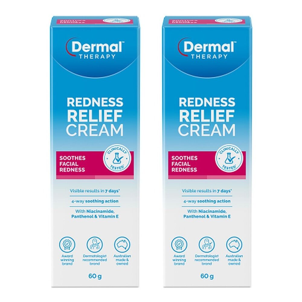Dermal Therapy Redness Relief Cream 60g Pack of 2