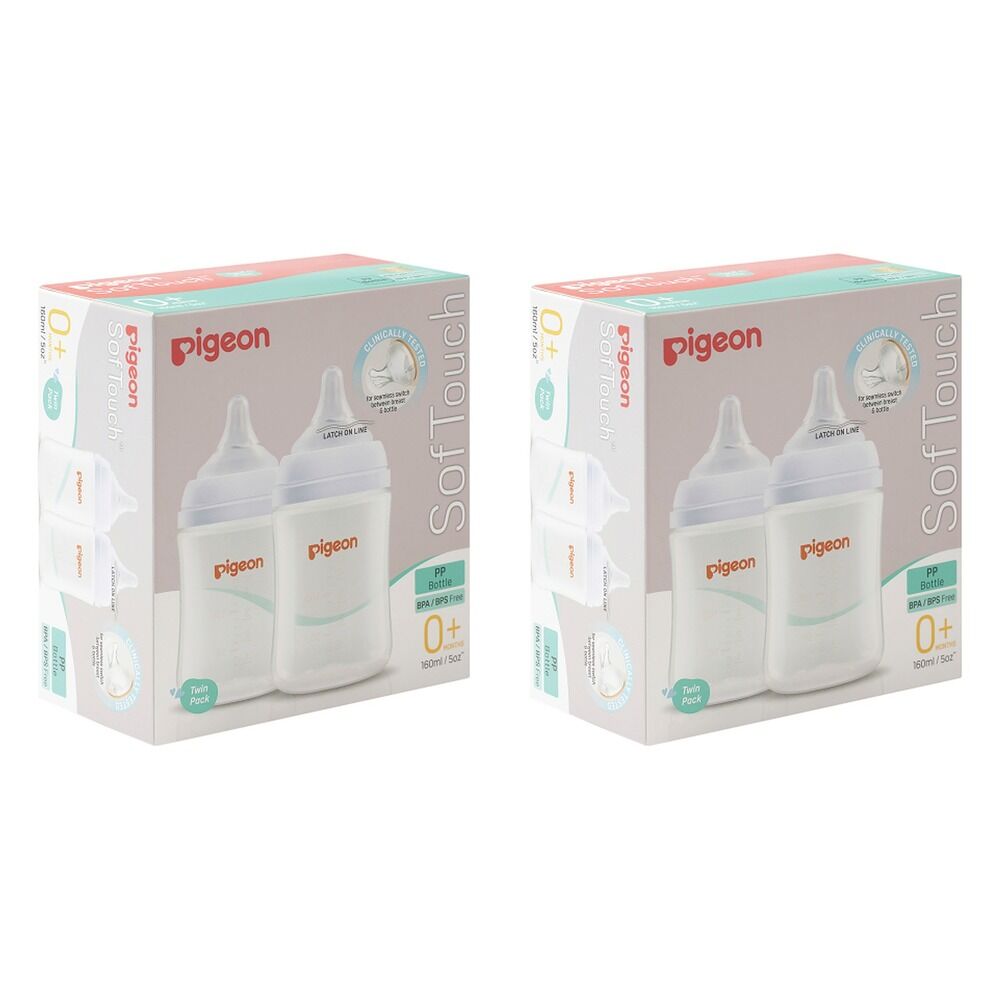 Pigeon SofTouch BPP Nursing Bottle PP Twin Pack 160mL Bundle of 2