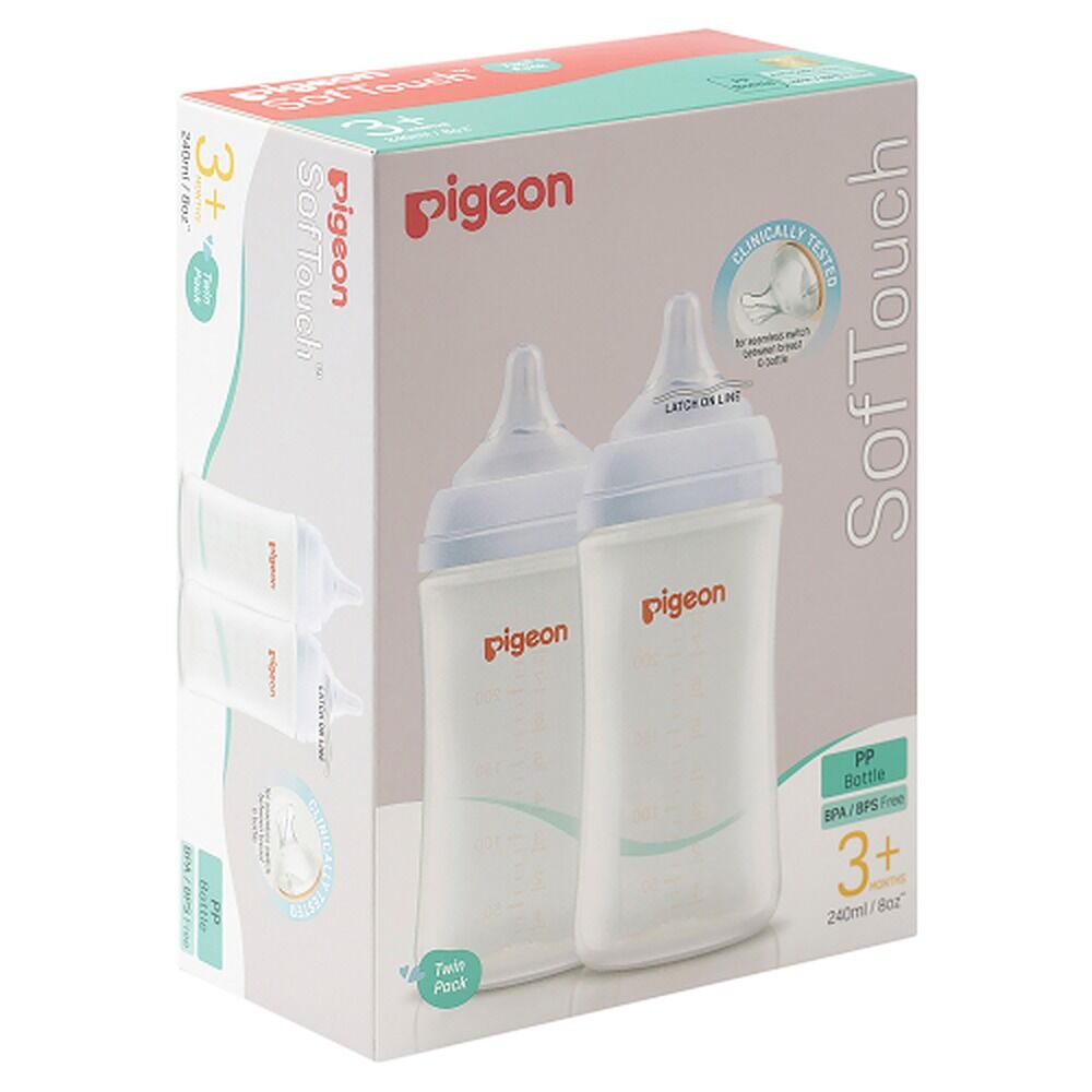 Pigeon SofTouch BPP Nursing Bottle PP Twin Pack 240mL