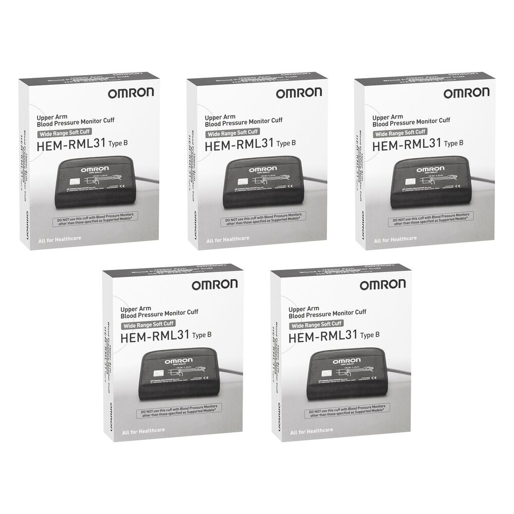 Omron Medium Large Cuff Type B 22-42cm Pack of 5