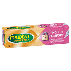 Polident Power Max Hold + Comfort Denture Adhesive 40g