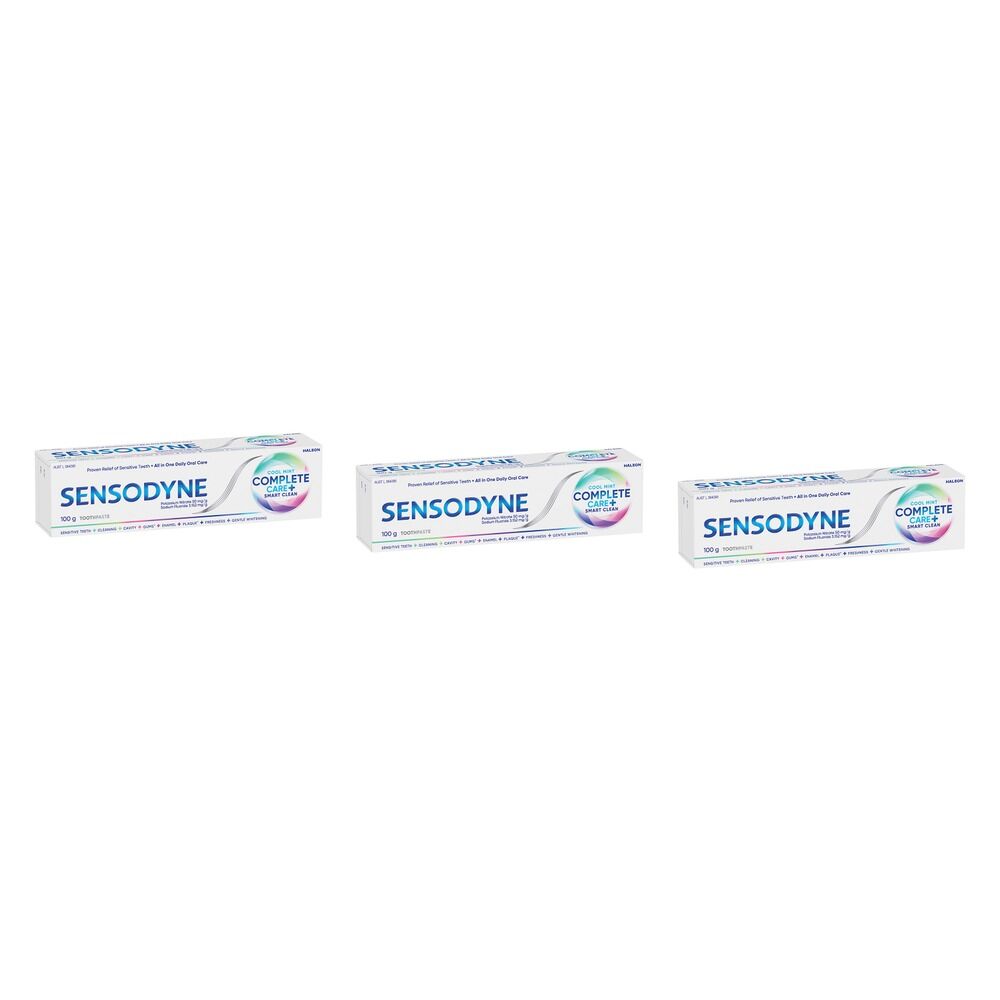 Sensodyne (Polident) Cool Mint Complete Care Toothpaste 100g Pack of 3