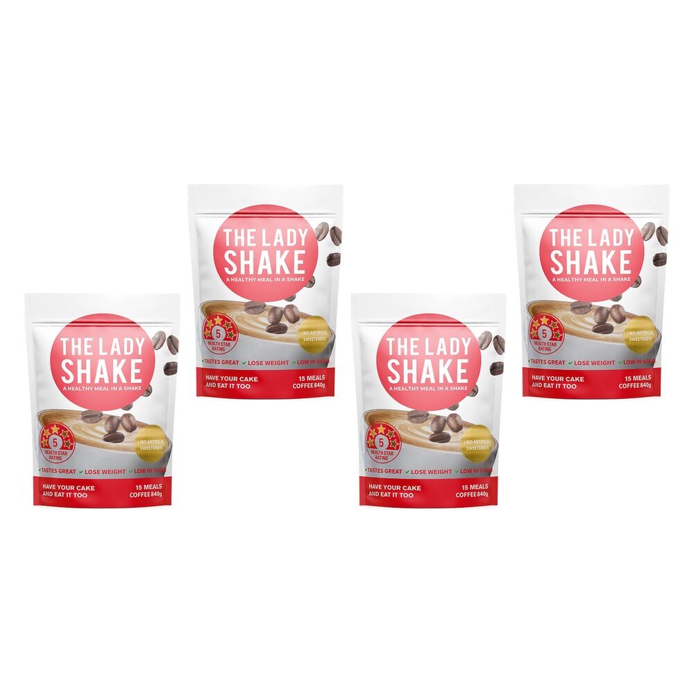The Lady Shake Coffee 840g Pack of 4