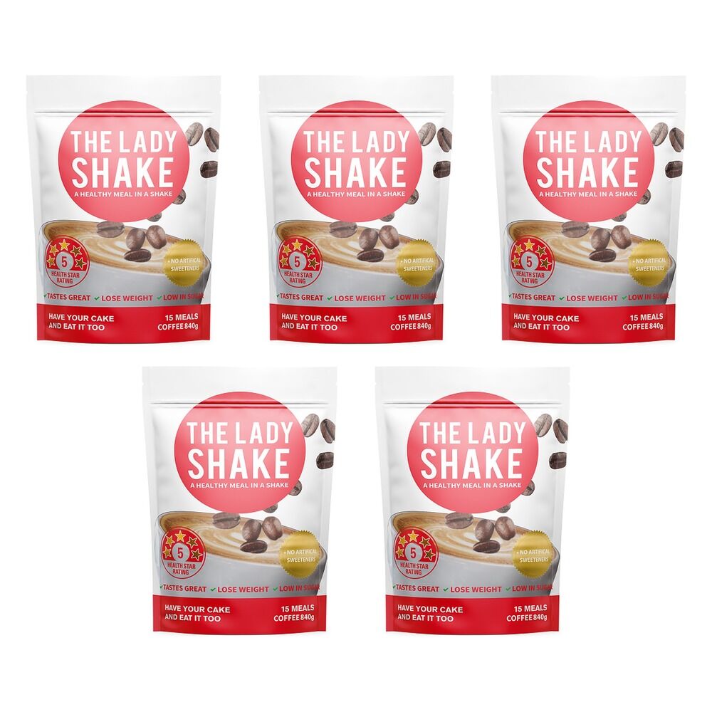 The Lady Shake Coffee 840g Pack of 5