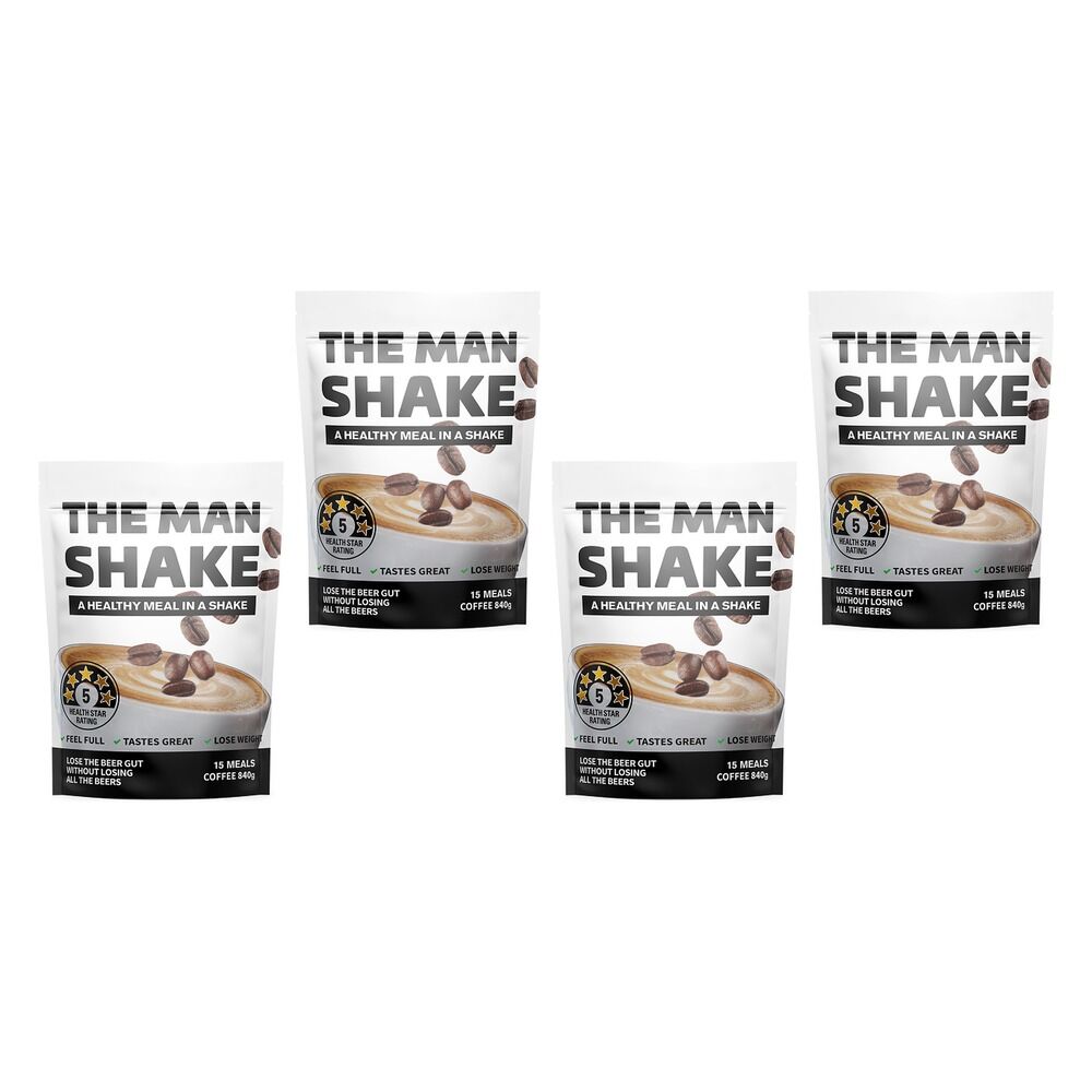 The Man Shake Coffee 840g Pack of 4