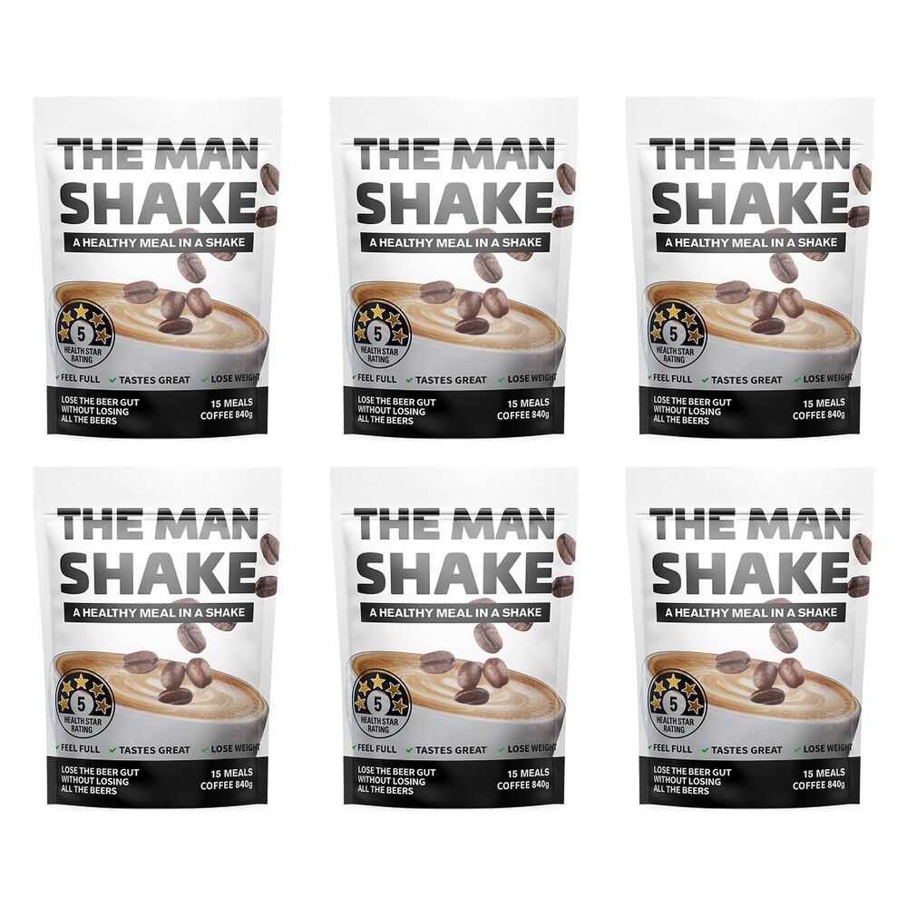 The Man Shake Coffee 840g Pack of 6