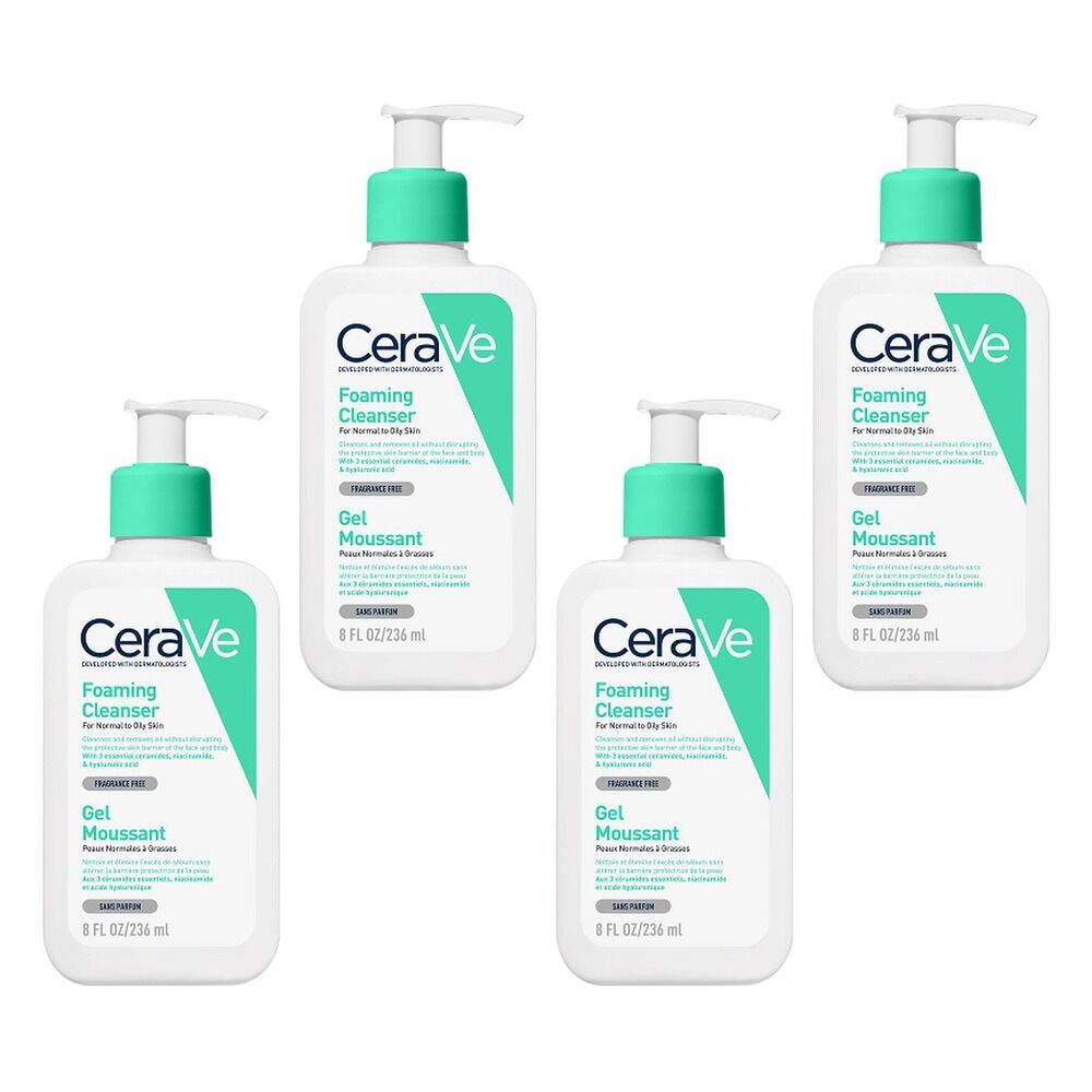 CeraVe Foaming Cleanser 236mL Pack of 4