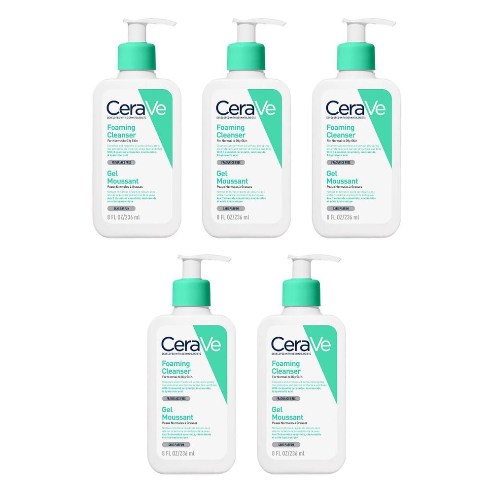 CeraVe Foaming Cleanser 236mL Pack of 5