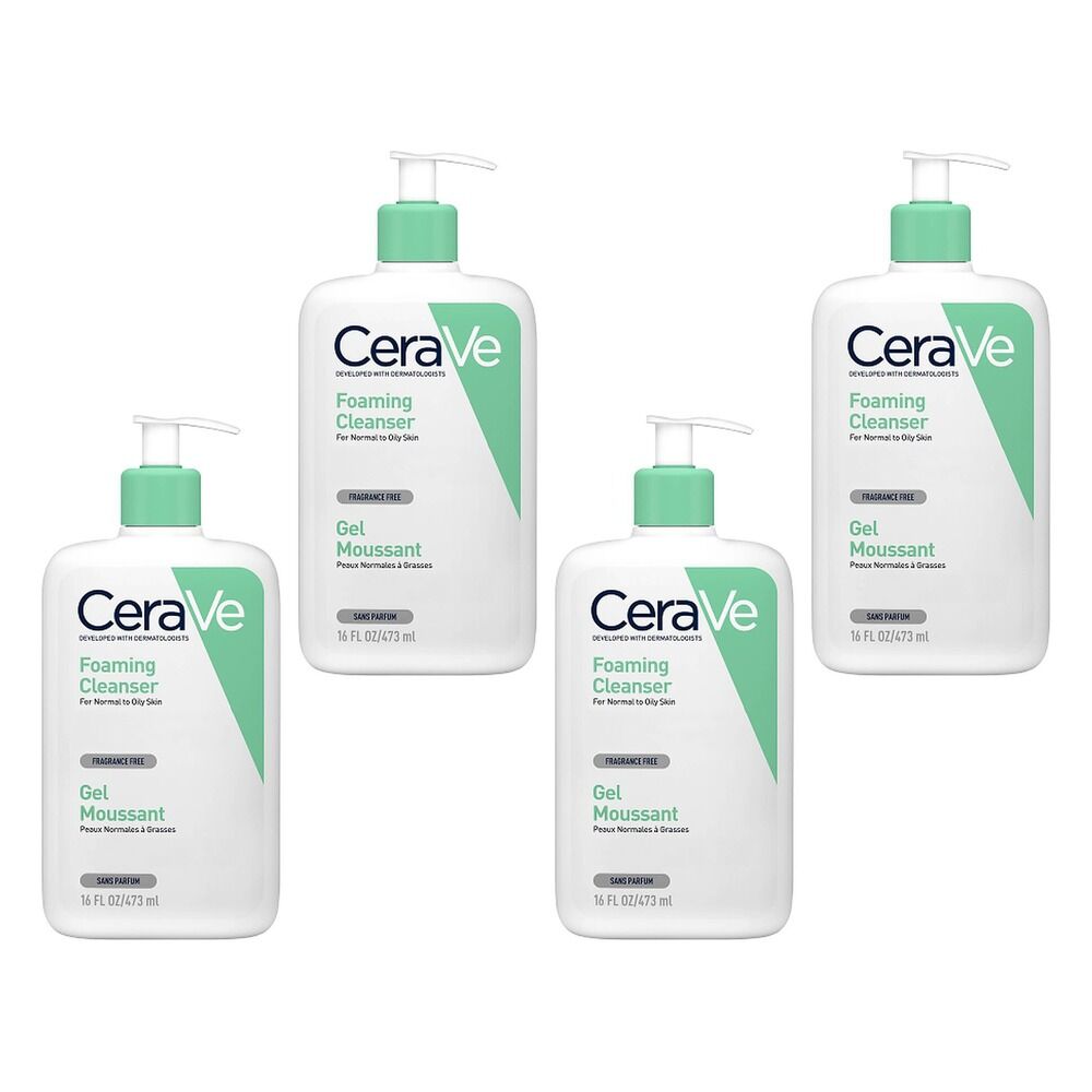CeraVe Foaming Cleanser 473mL Pack of 4