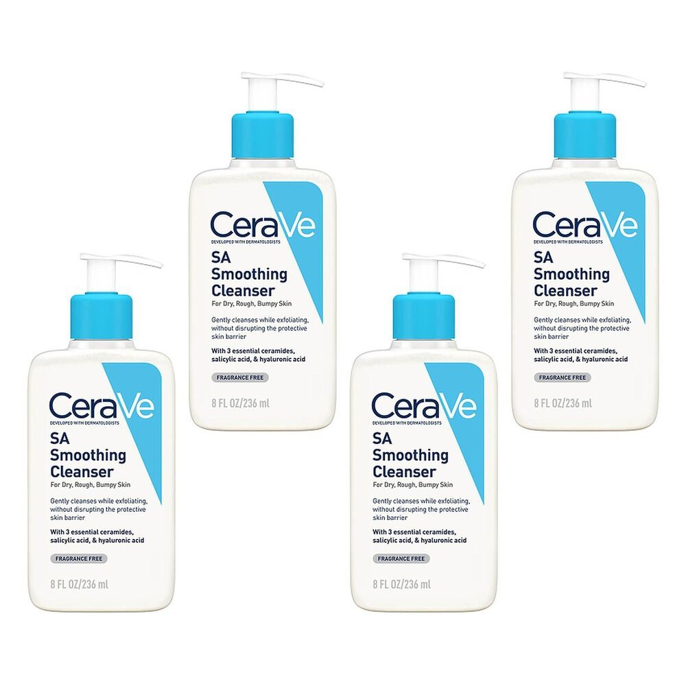CeraVe SA Smoothing Cleanser 236mL Pack of 4