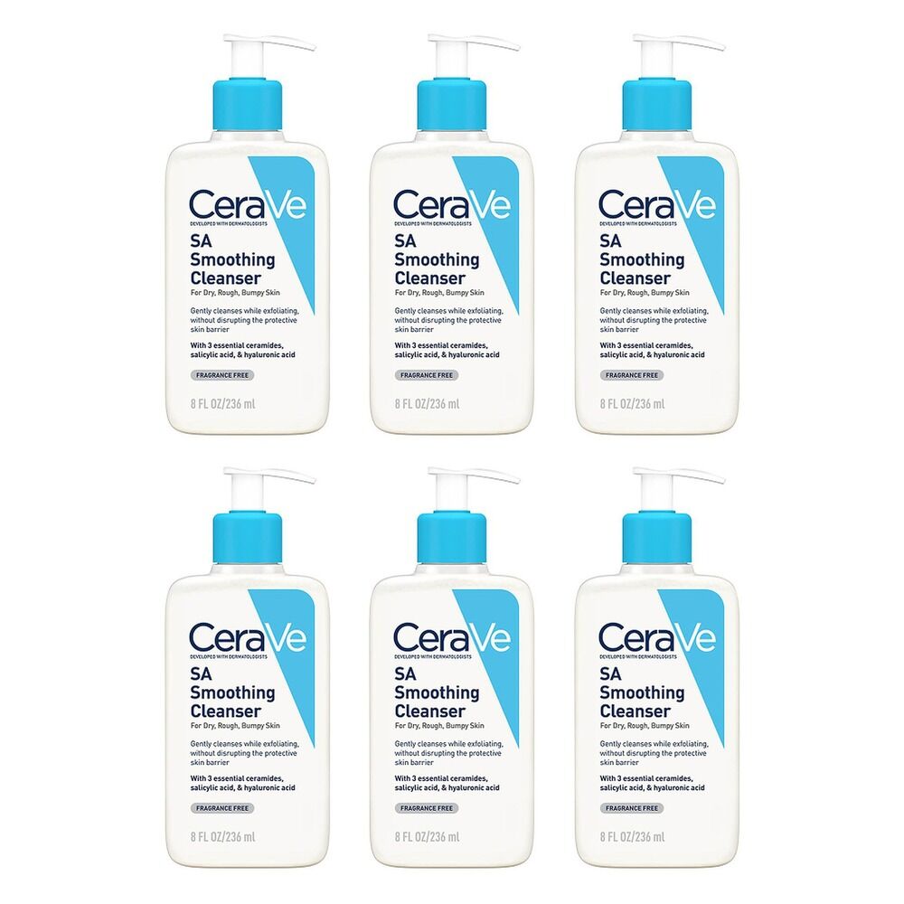 CeraVe SA Smoothing Cleanser 236mL Pack of 6