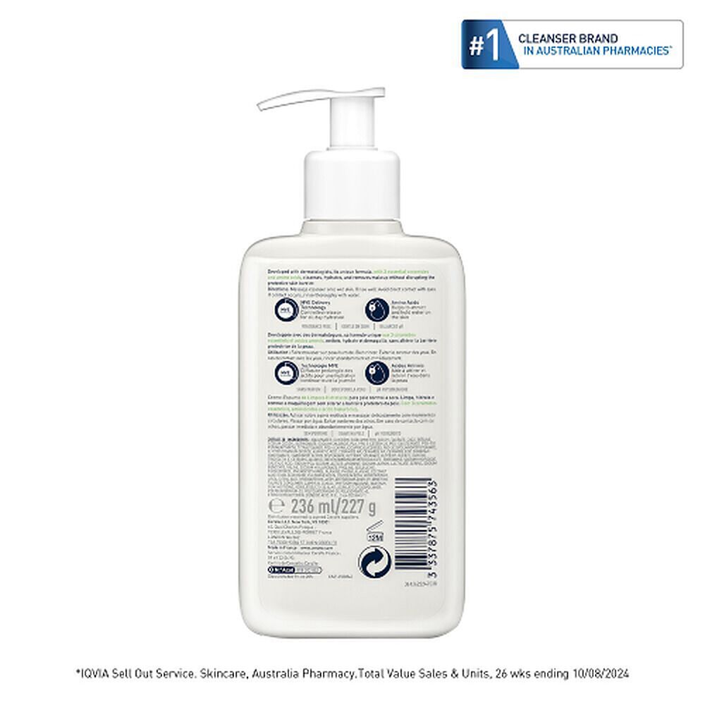 CeraVe Hydrating Cream-to-Foam Cleanser 236mL