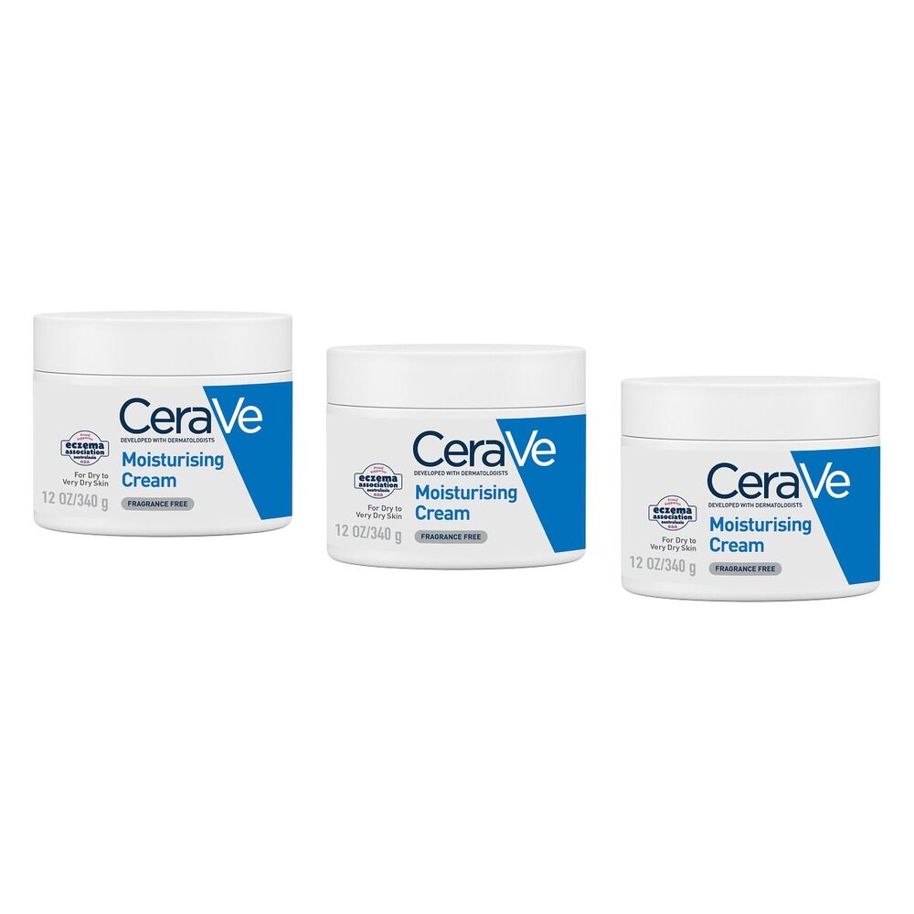 CeraVe Moisturising Cream 340g Pack of 3