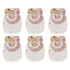 Tommee Tippee ComfeeFit Milk Feeding Bibs 0m+ Assorted 2 Pack Bundle of 6