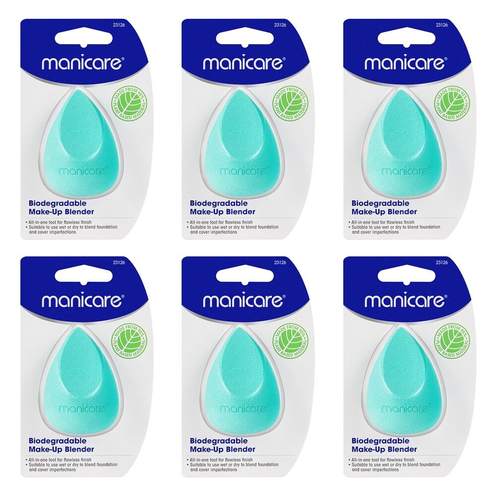 Manicare Biodegradable Make-Up Blender Pack of 6