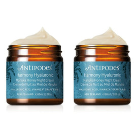 Antipodes Harmony Hyaluronic Manuka Honey Night Cream 60ml Pack of 2