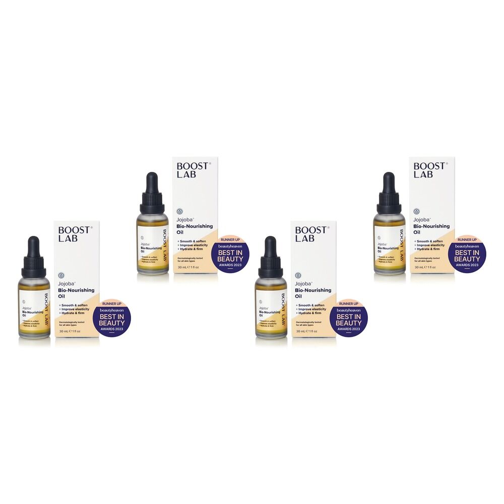 Boost Lab Jojoba+ Bio-Nourishing Face Oil 30mL Pack of 4