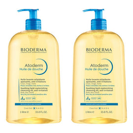 Bioderma Atoderm Ultra-Nourishing Shower Oil Cleanser 1L Pack of 2