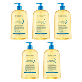 Bioderma Atoderm Ultra-Nourishing Shower Oil Cleanser 1L Pack of 5