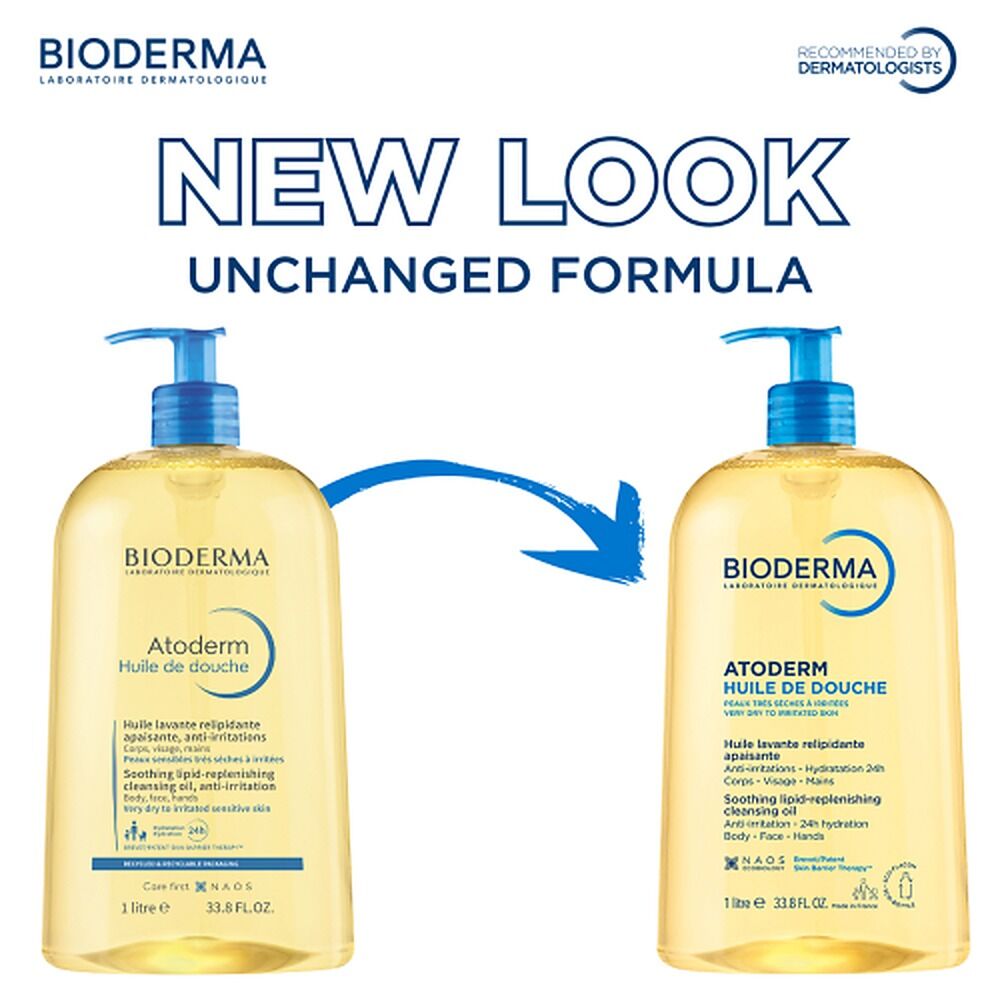 Bioderma Atoderm Ultra-Nourishing Shower Oil Cleanser 1L