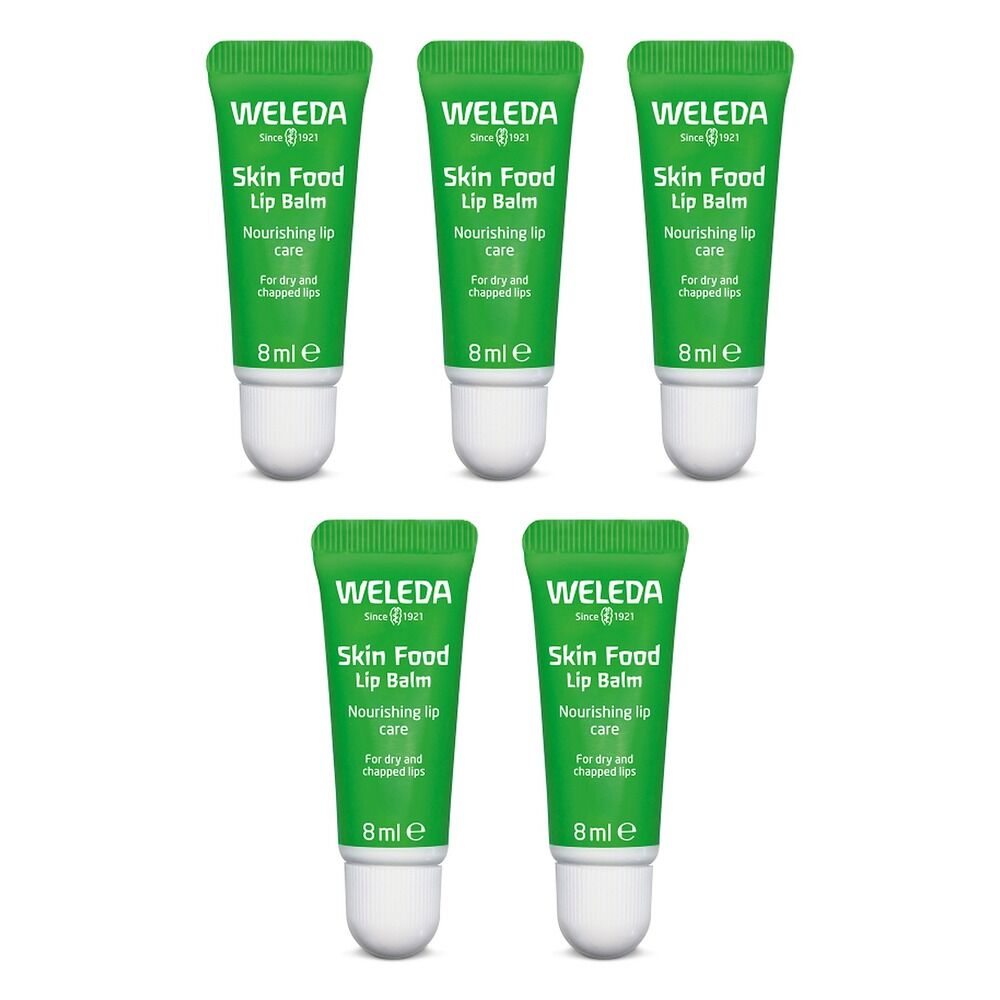Weleda Skin Food Lip Balm 8mL x 6 Bundle of 5