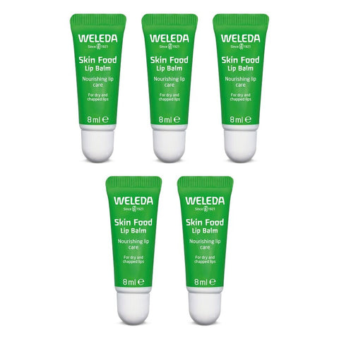 Weleda Skin Food Lip Balm 8mL x 6 Bundle of 5