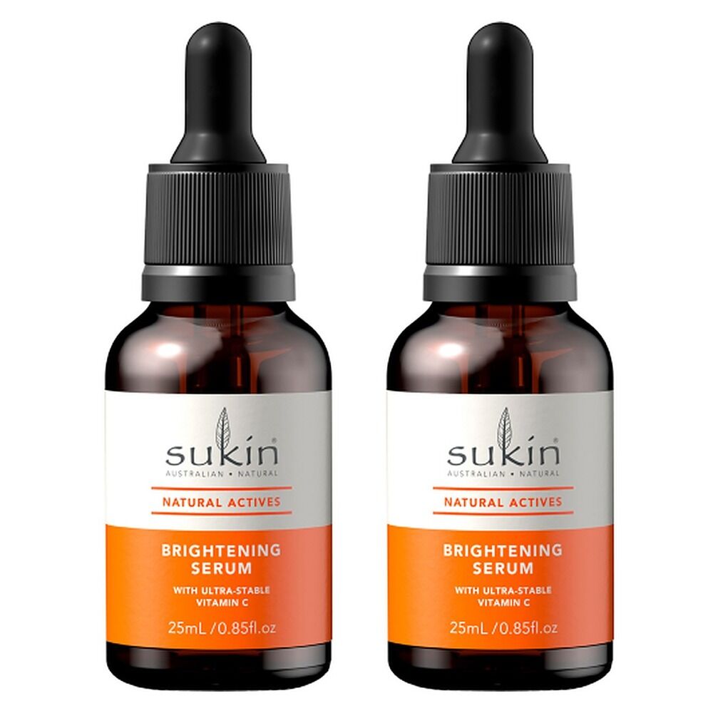 Sukin Natural Actives Brightening Serum 25mL Pack of 2