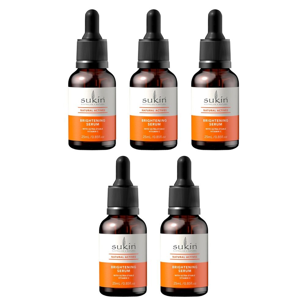 Sukin Natural Actives Brightening Serum 25mL Pack of 5