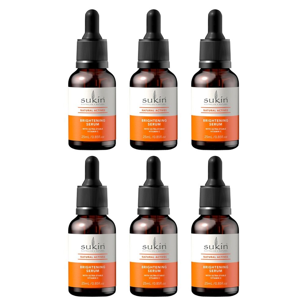 Sukin Natural Actives Brightening Serum 25mL Pack of 6