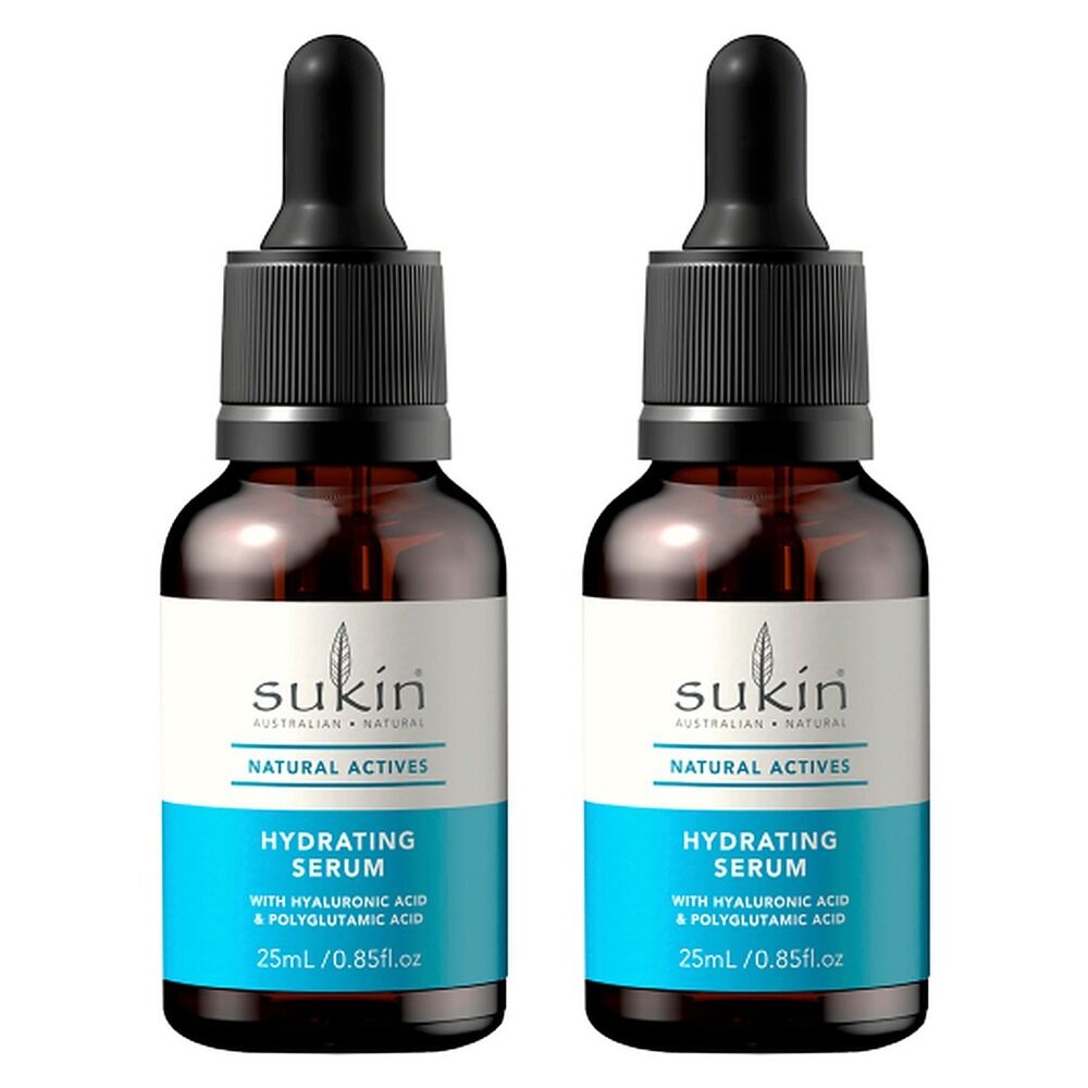 Sukin Natural Actives Hydrating Serum 25mL Pack of 2