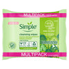 Simple Biodegradable Facial Wipes 2 x 25 Wipes