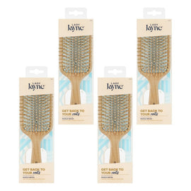 Lady Jayne Maple Wood Paddle Brush Soothe and Detangle Pack of 4