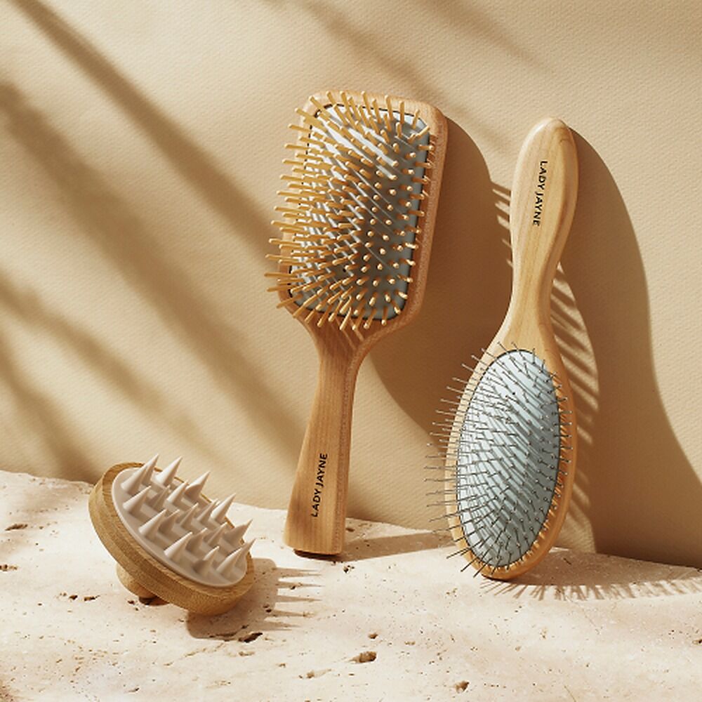 Lady Jayne Maple Wood Paddle Brush Soothe and Detangle