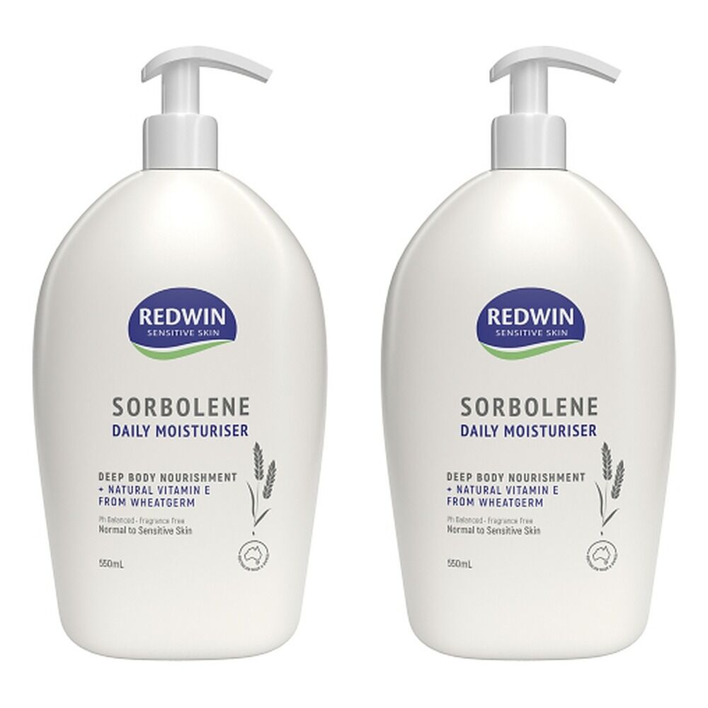 Redwin Sorbolene Daily Moisturiser 550mL Pack of 2