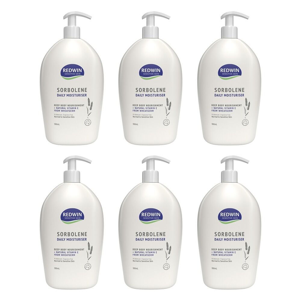 Redwin Sorbolene Daily Moisturiser 550mL Pack of 6
