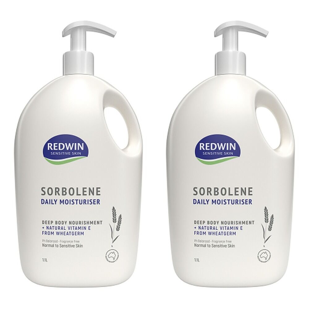 Redwin Sorbolene Daily Moisturiser 1.1L x 3 Bundle of 2