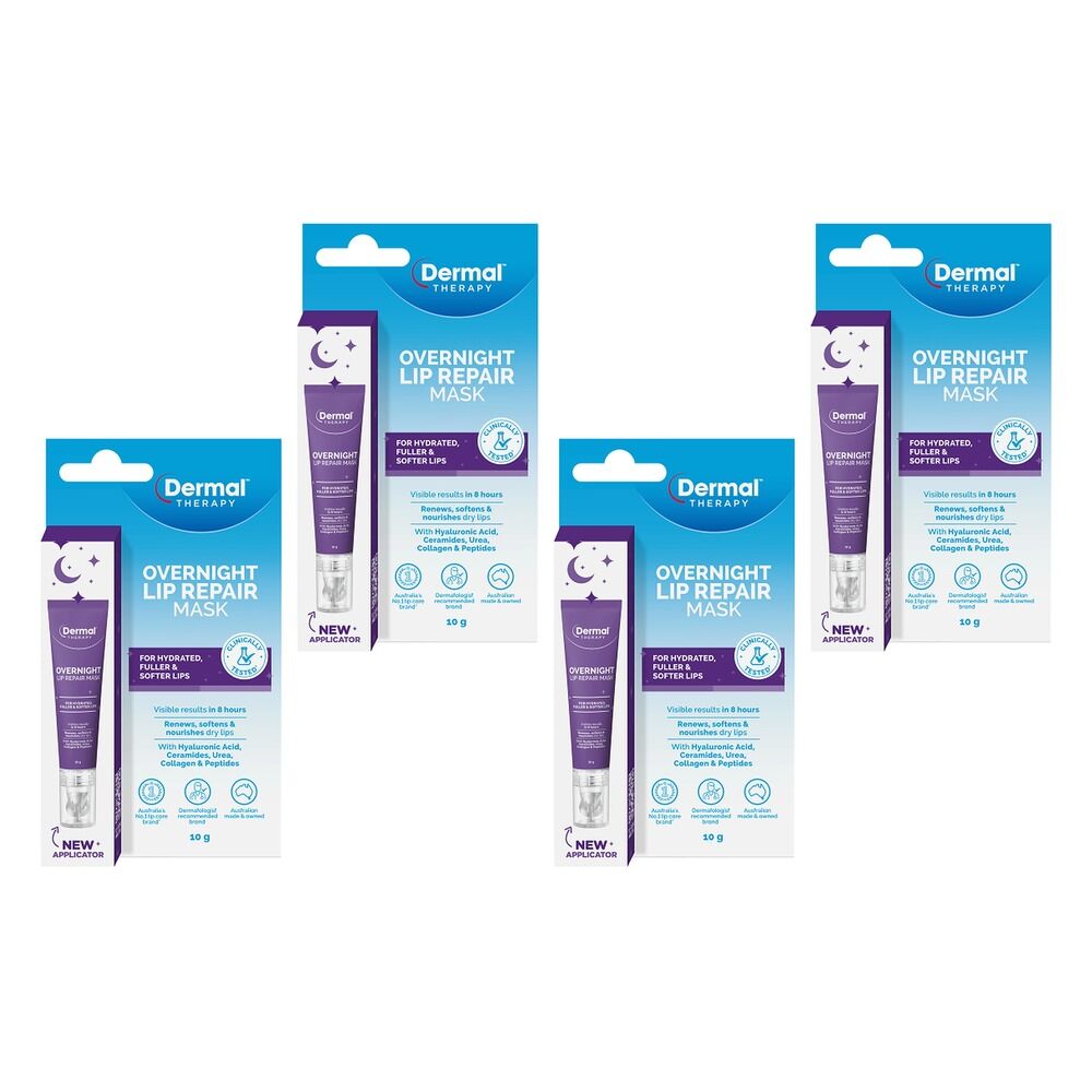 Dermal Therapy Overnight Lip Repair 10g Pack of 4