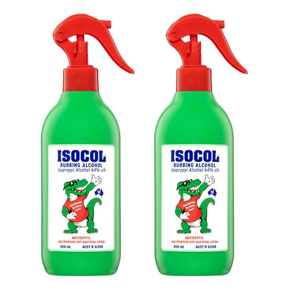 Isocol Rubbing Alcohol 450mL x 3 Bundle of 2