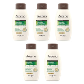 Aveeno Fresh Greens Blend Natural Volumising Shampoo for Fine Hair Pack of 5