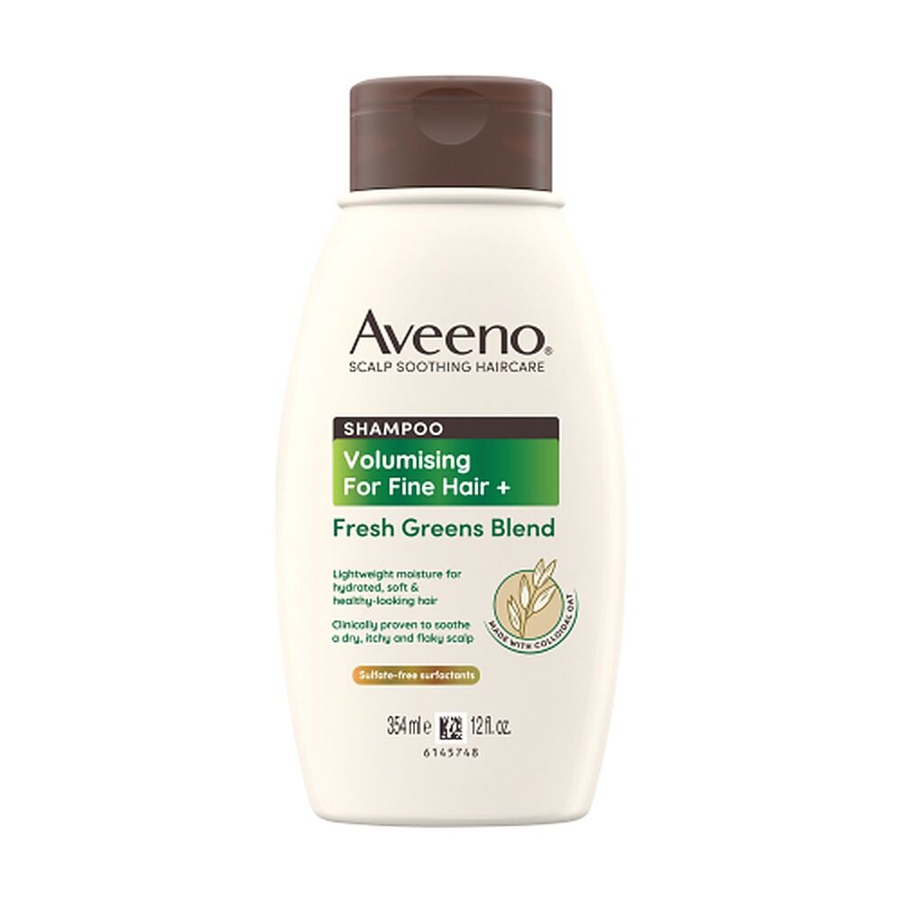 Aveeno Fresh Greens Blend Natural Volumising Shampoo for Fine Hair 354mL