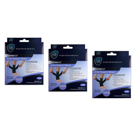 Neat Feat Spandex Gel Ankle Brace, Medium Pack of 3